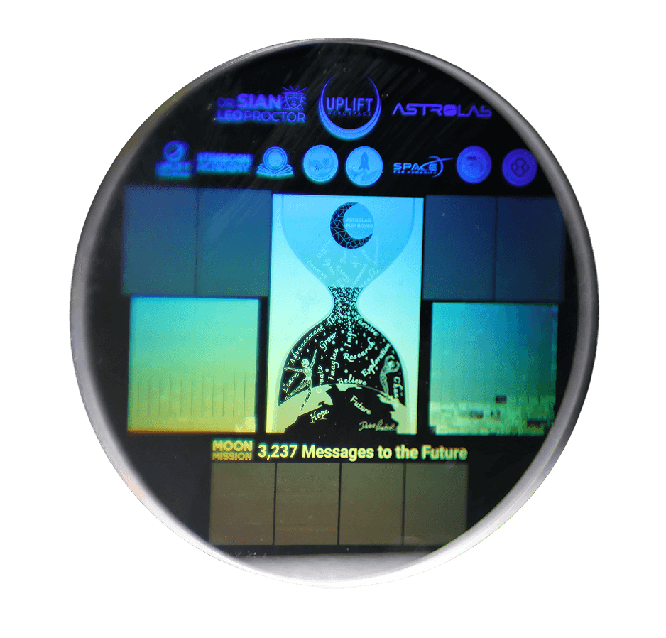 5D Memory Crystal deployed in space